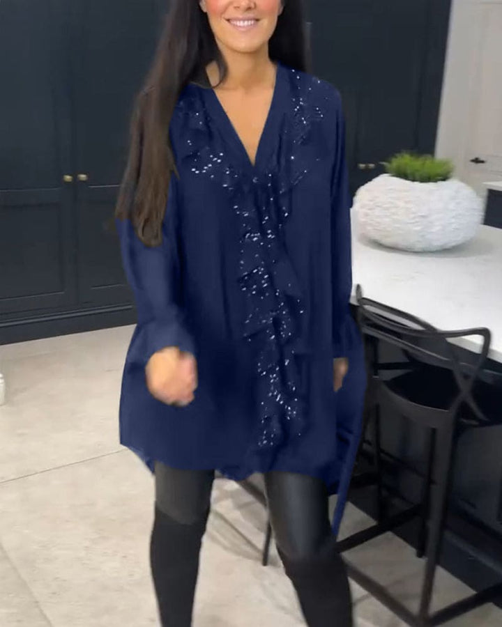 Levoire | Blouse Avec Volants Dans Une Coupe Élégante