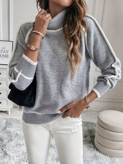 Levoire | Pull À Col Montant Élégant À Manches Longues