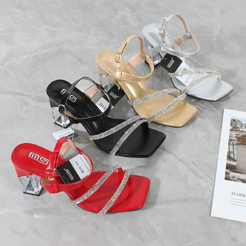 Levoire | Chaussures à talons pour femmes à boucle carrée