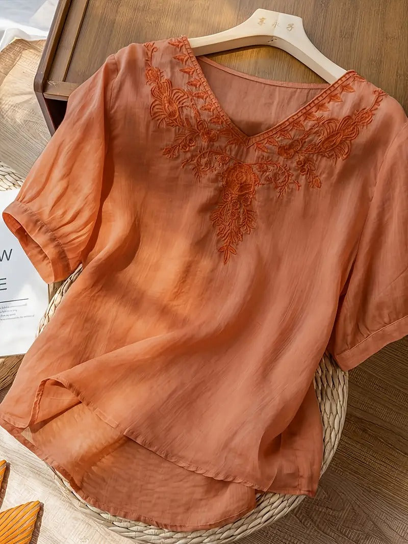 Levoire | T-shirt vintage à col en V