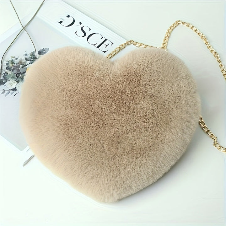 Levoire | Sac En Peluche En Forme De Cœur Sympathique Braun