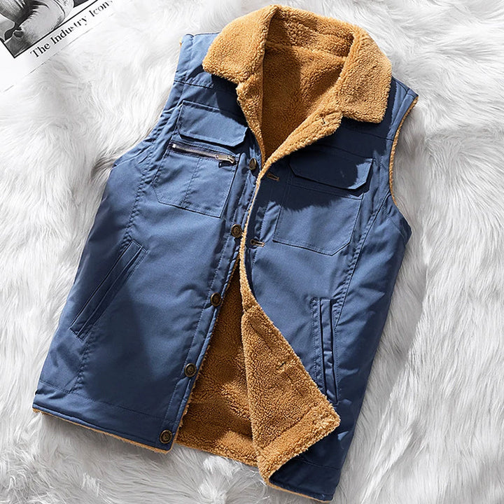 Levoire | Gilet Randonnée Homme Polaire Bleu