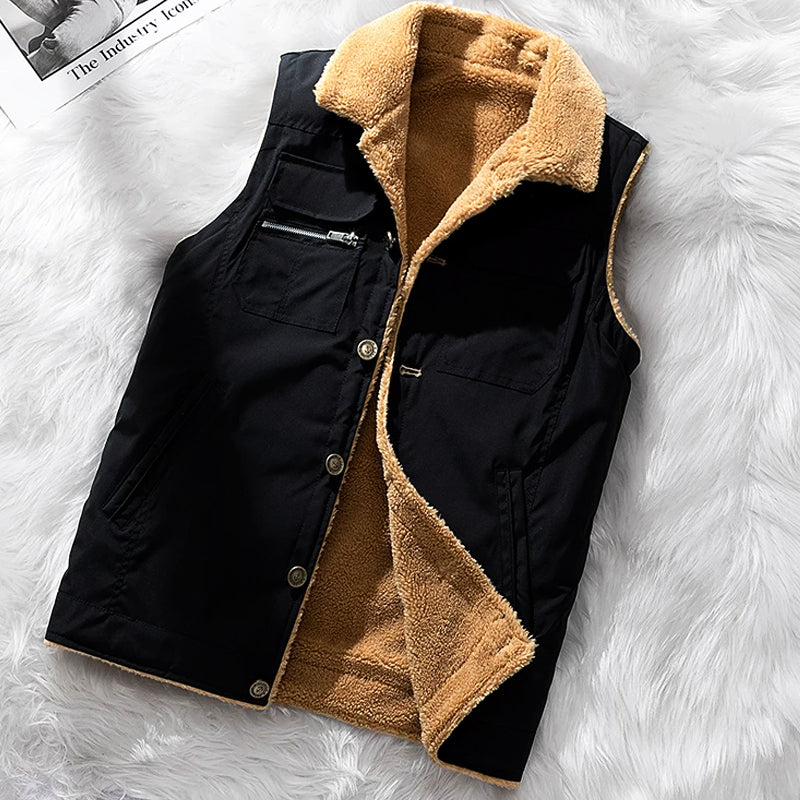 Levoire | Gilet Randonnée Homme Polaire Noir