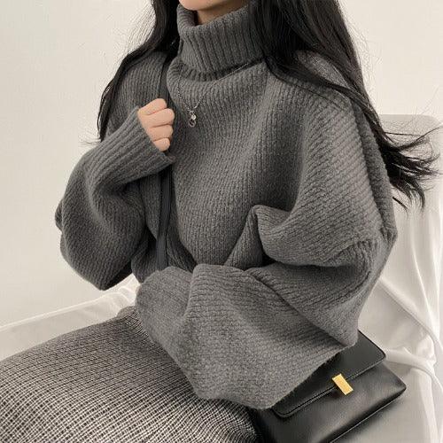 Levoire | Pull Élégant À Col Pour Hommes Gris Une taille