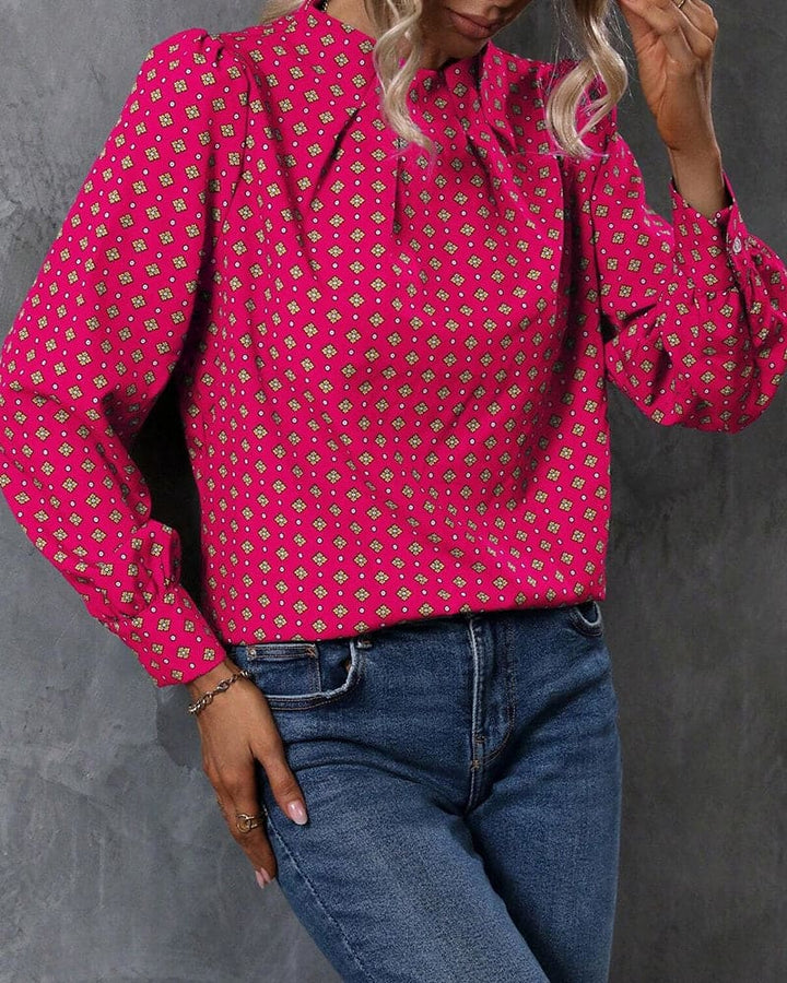 Levoire | Blouse Style Vintage Avec Imprimés