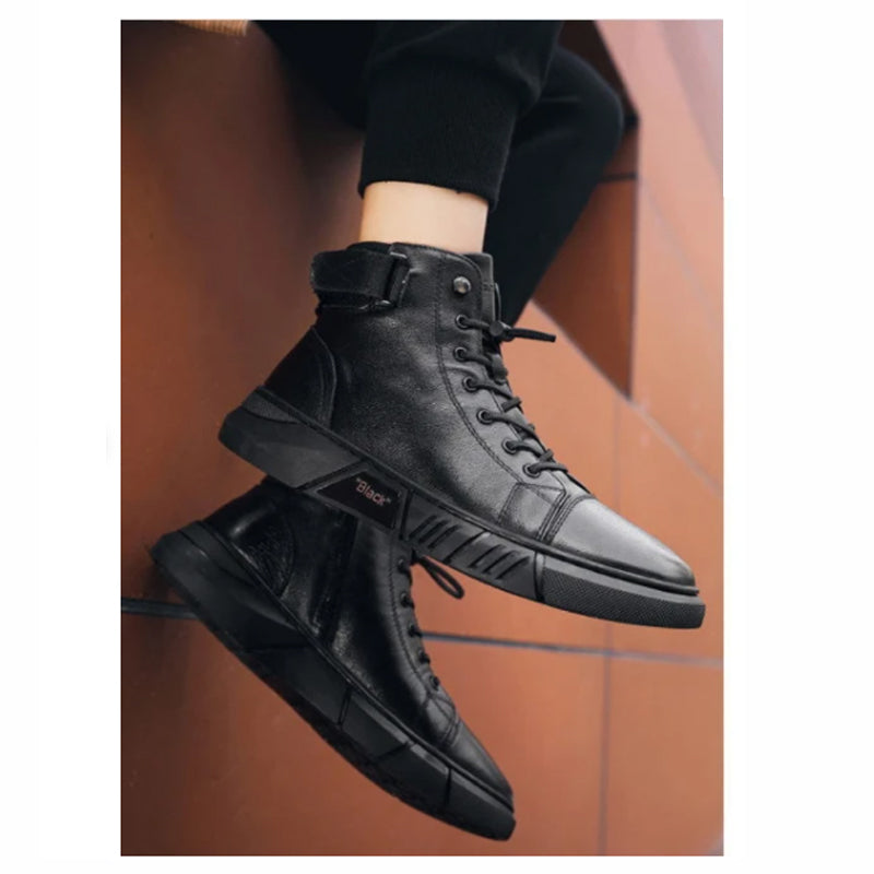 Levoire | Bottes en cuir noires