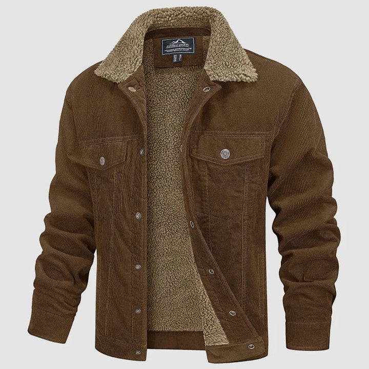 Levoire | Veste En Velours Élégante Et Confortable Pour Hommes Braun