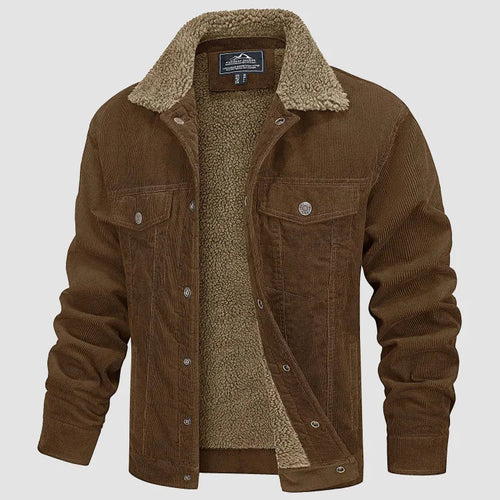 Levoire | Veste En Velours Côtelé Élégante Et Confortable Pour Homme Avec Doublure En Sherpa