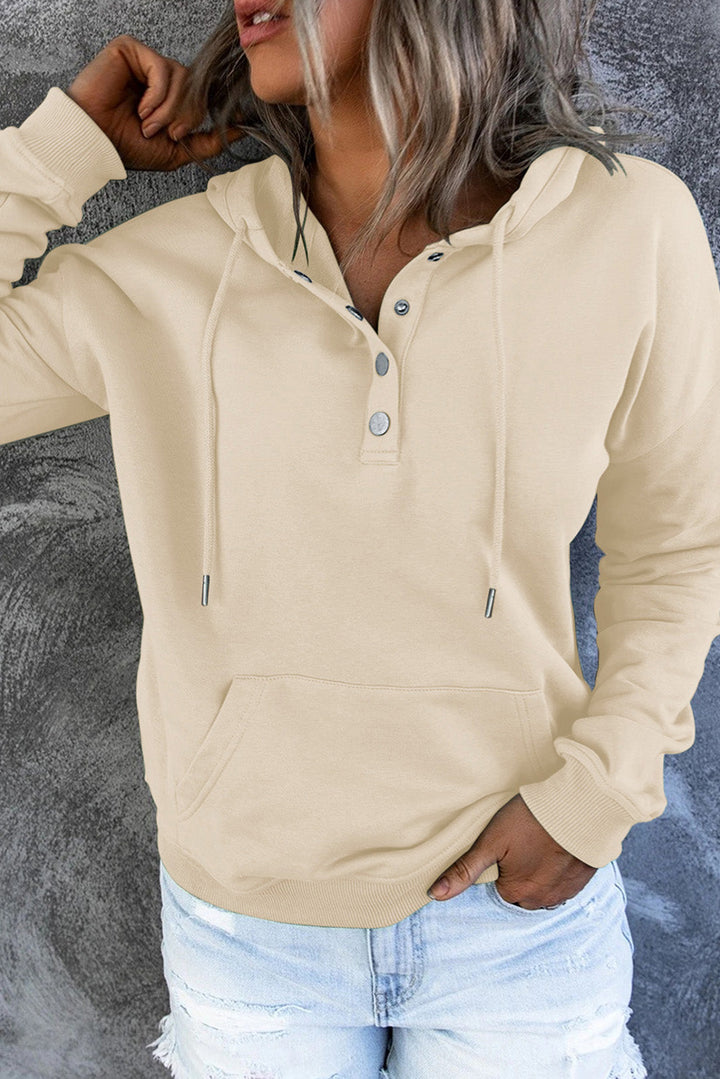 Levoire | Sweat À Capuche En Fleece Avec Détails En Bouton