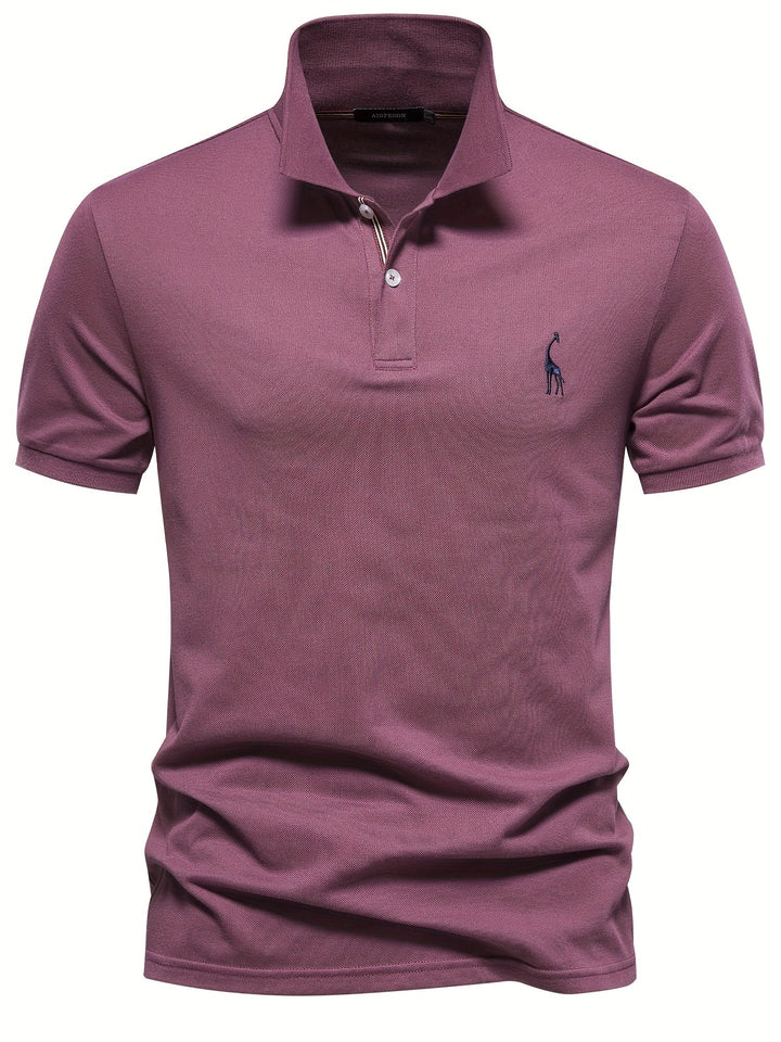 Levoire | Chemise Pour Hommes Unie Avec Motif De Girafe