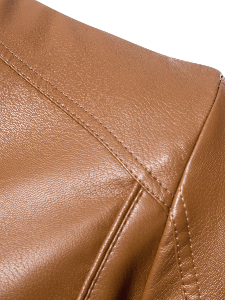 Levoire | Veste En Simili Cuir Pour Hommes Élégante Avec Doublure En Polaire Chaude