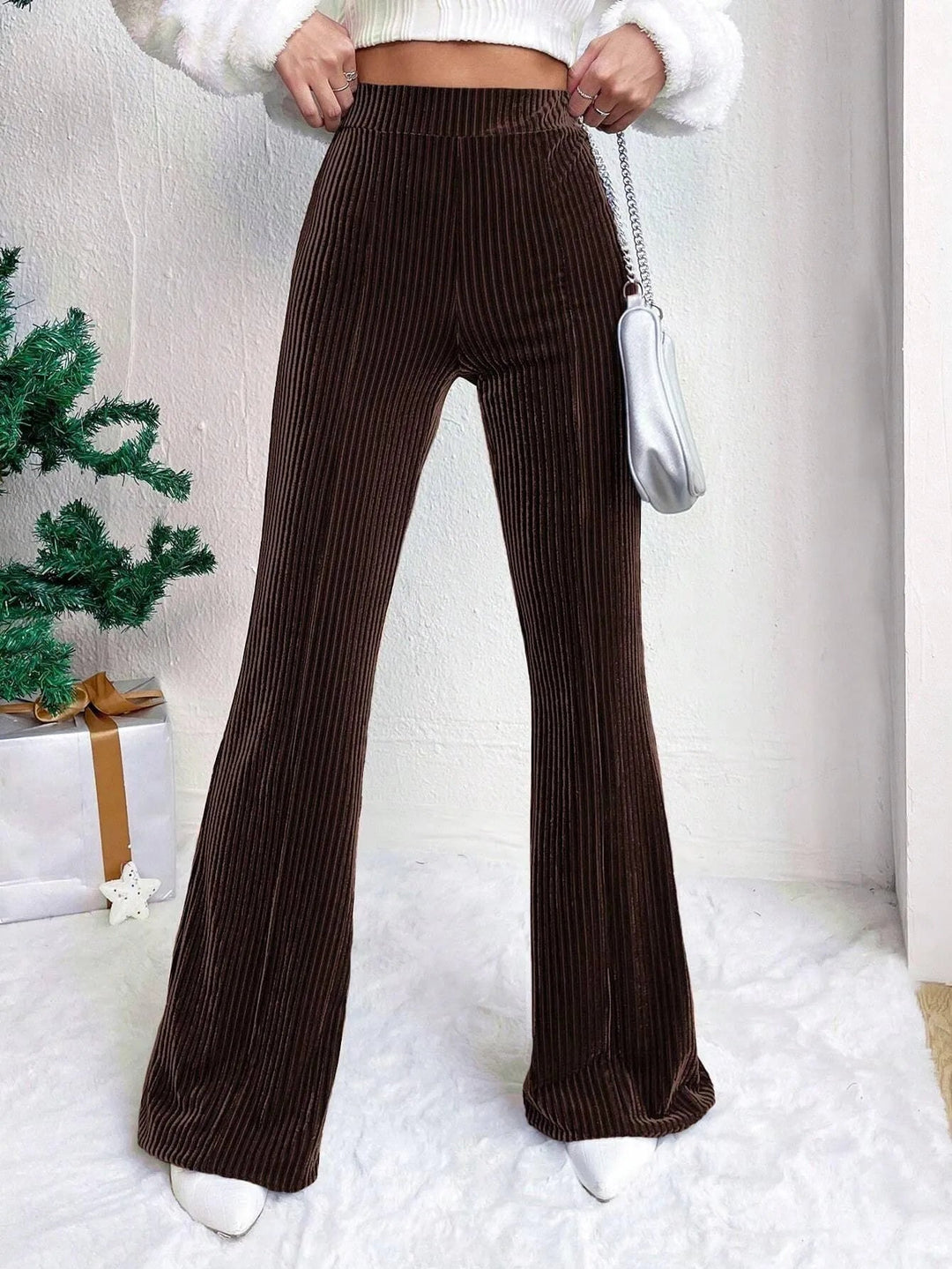 Levoire | Pantalons larges en velours Rouge vin