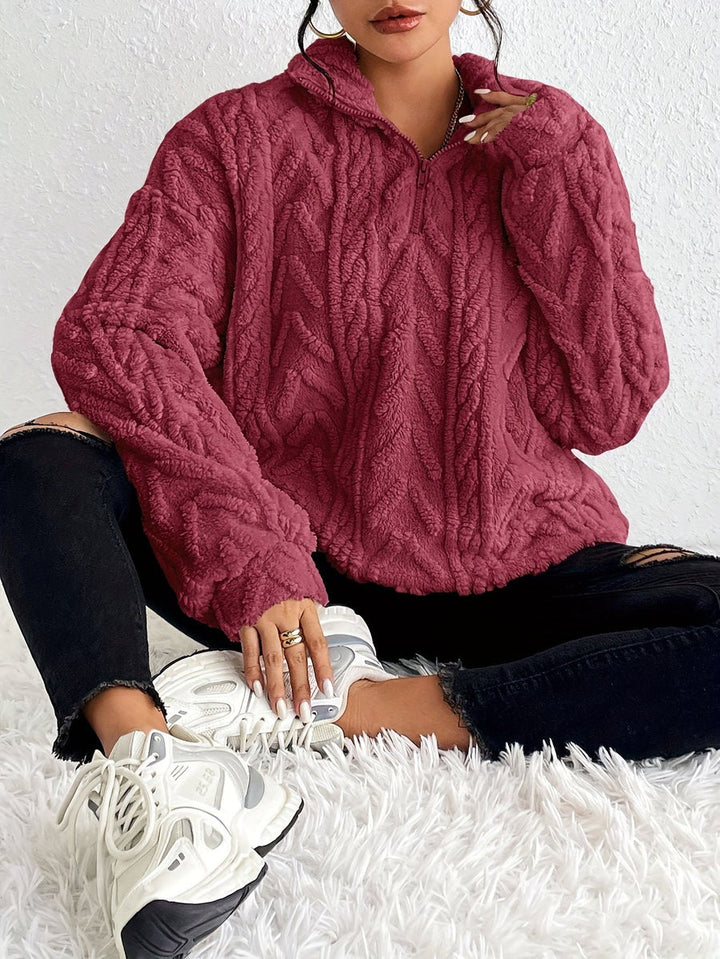 Levoire | Pull En Polaire À Coupe Moderne Rot