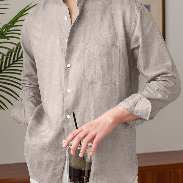 Levoire | Chemise En Lin Non Mélangée À Manches Longues