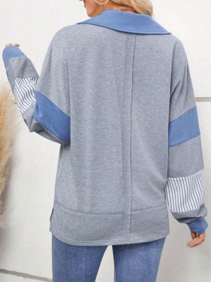 Levoire | Chemise Johnny à rayures divisées à manches longues