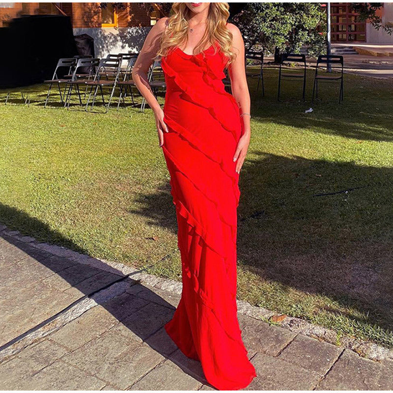 Levoire | Robe Longue Élégante Avec Volants