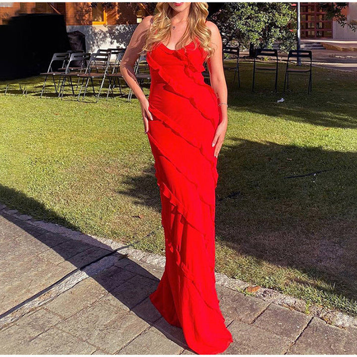 Levoire | Robe Longue Élégante Avec Volants