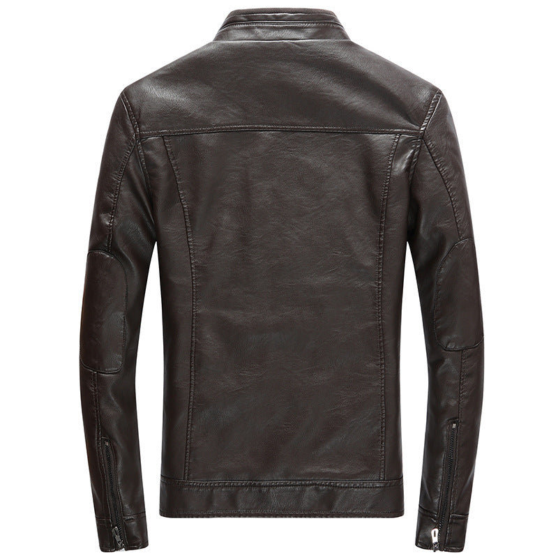 Levoire | Élégante Veste En Cuir Pour Hommes Braun