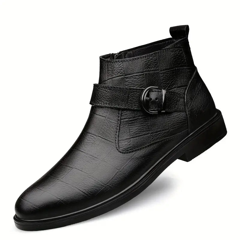 Levoire | Ranger Bottes en Cuir pour Hommes Noir