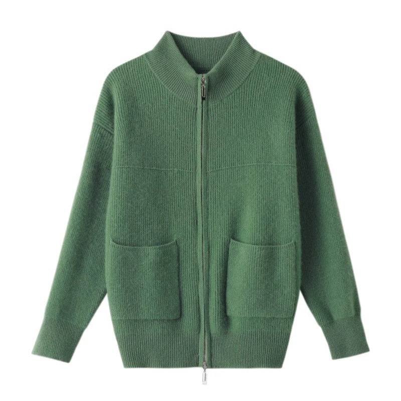 Levoire | Gilet Classique Zippé Vert