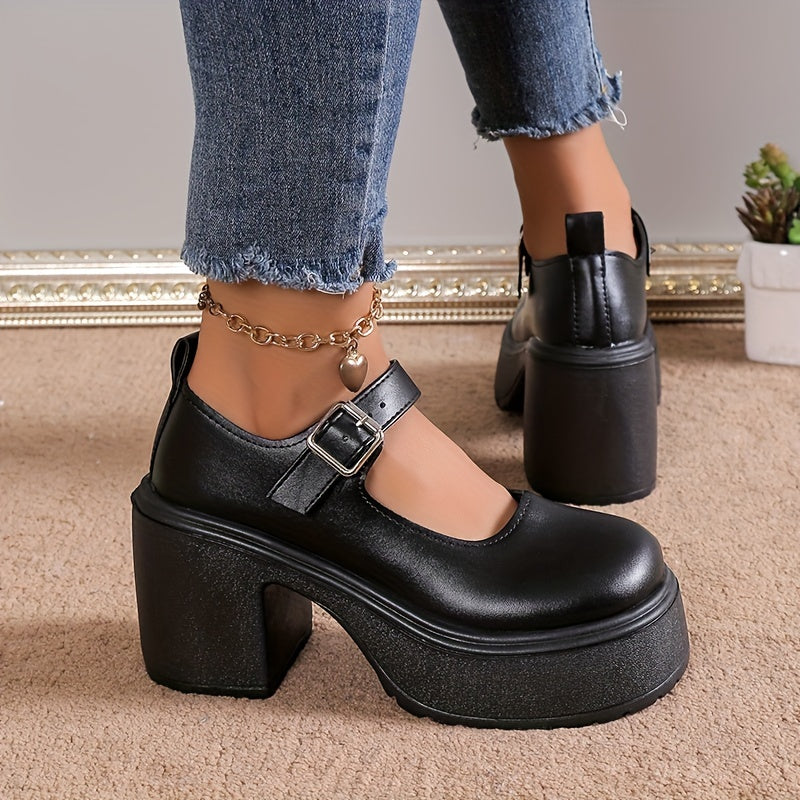 Levoire | Talon-Design Femme Talons Hauts Avec Une Haute Semelle Et Une Bride De Cheville