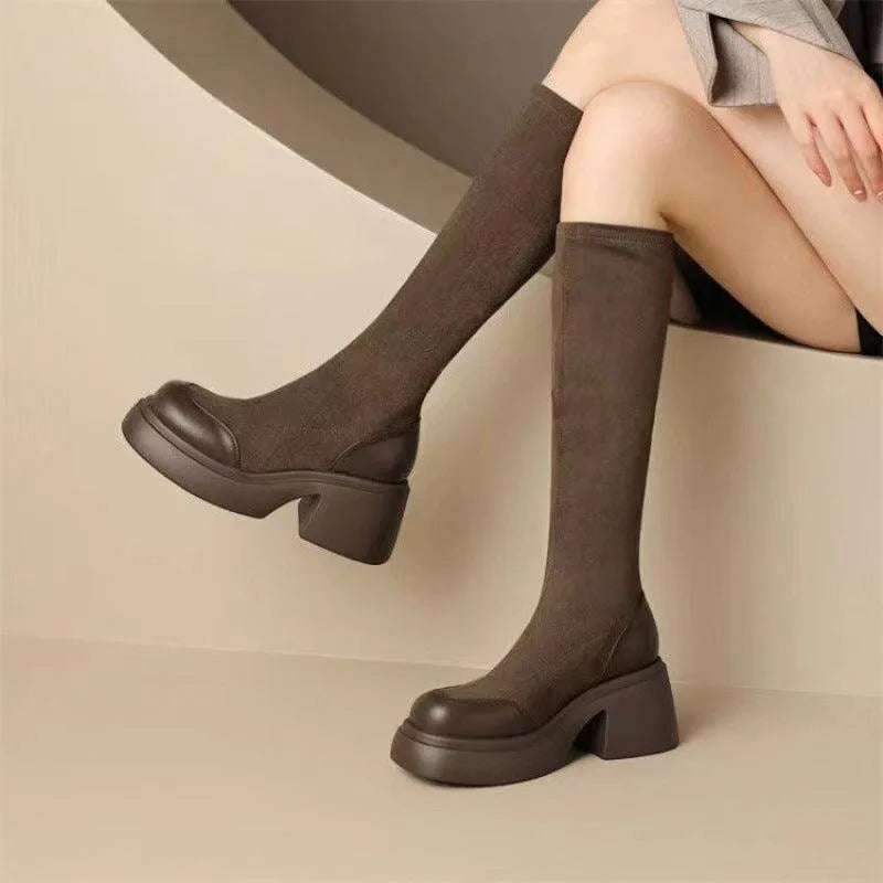 Levoire | Bottes Marti avec des chaussettes de loisir paksujen