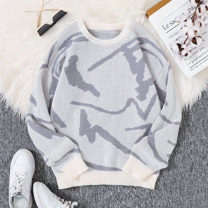 Levoire | Pull Homme Stylé Avec Impression Graffiti