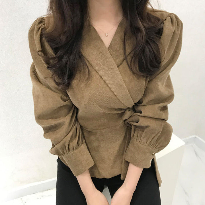 Levoire | Chemise À Manches Bouffantes Et Lien Sur Le Côté Pour Femmes