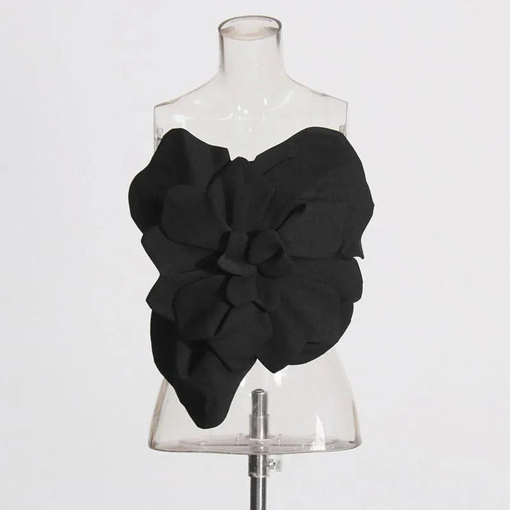 Levoire | Poche sans dos avec fleur tridimensionnelle