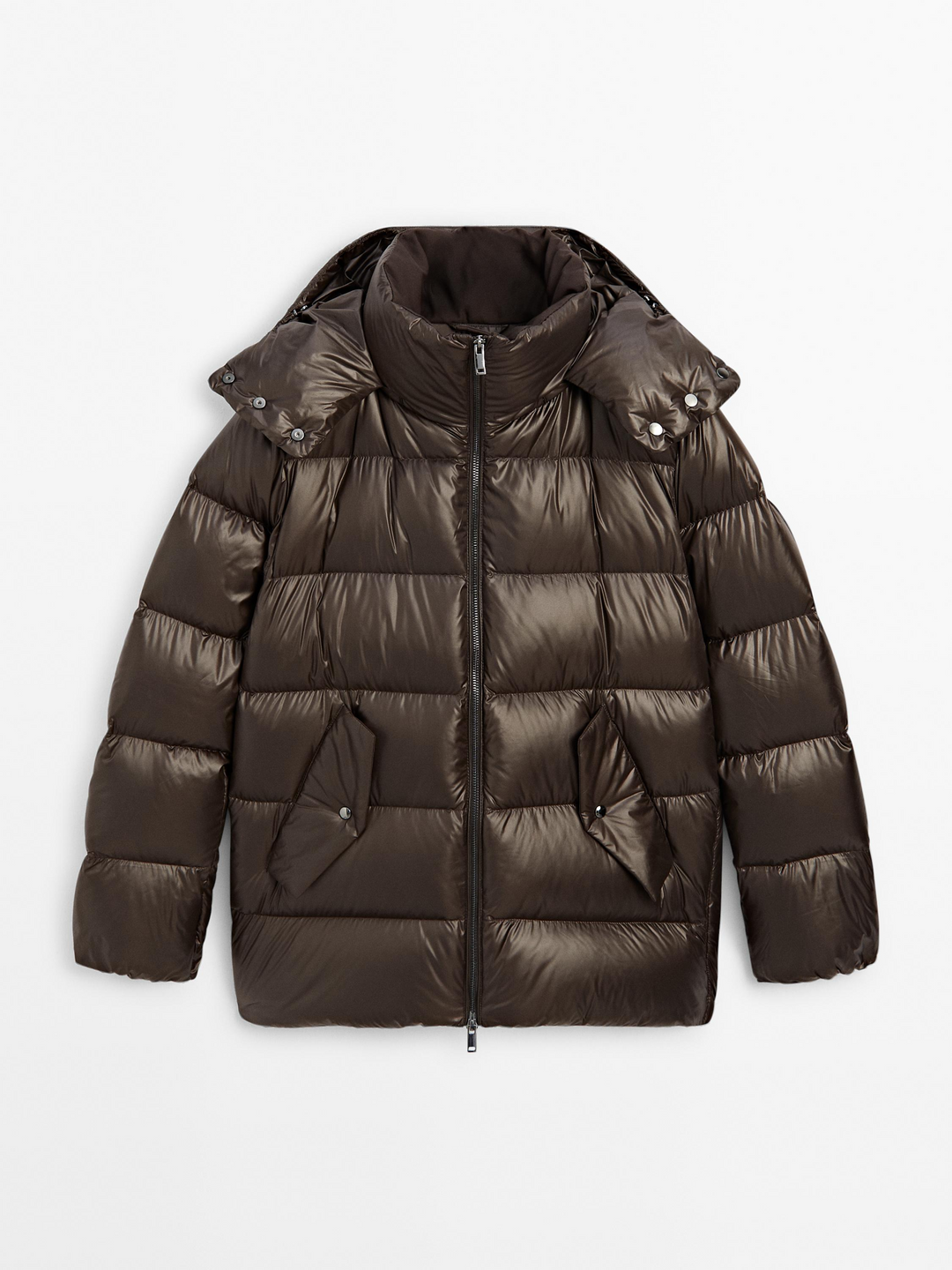 Levoire | Manteau Puffer À Capuche Premium Braun