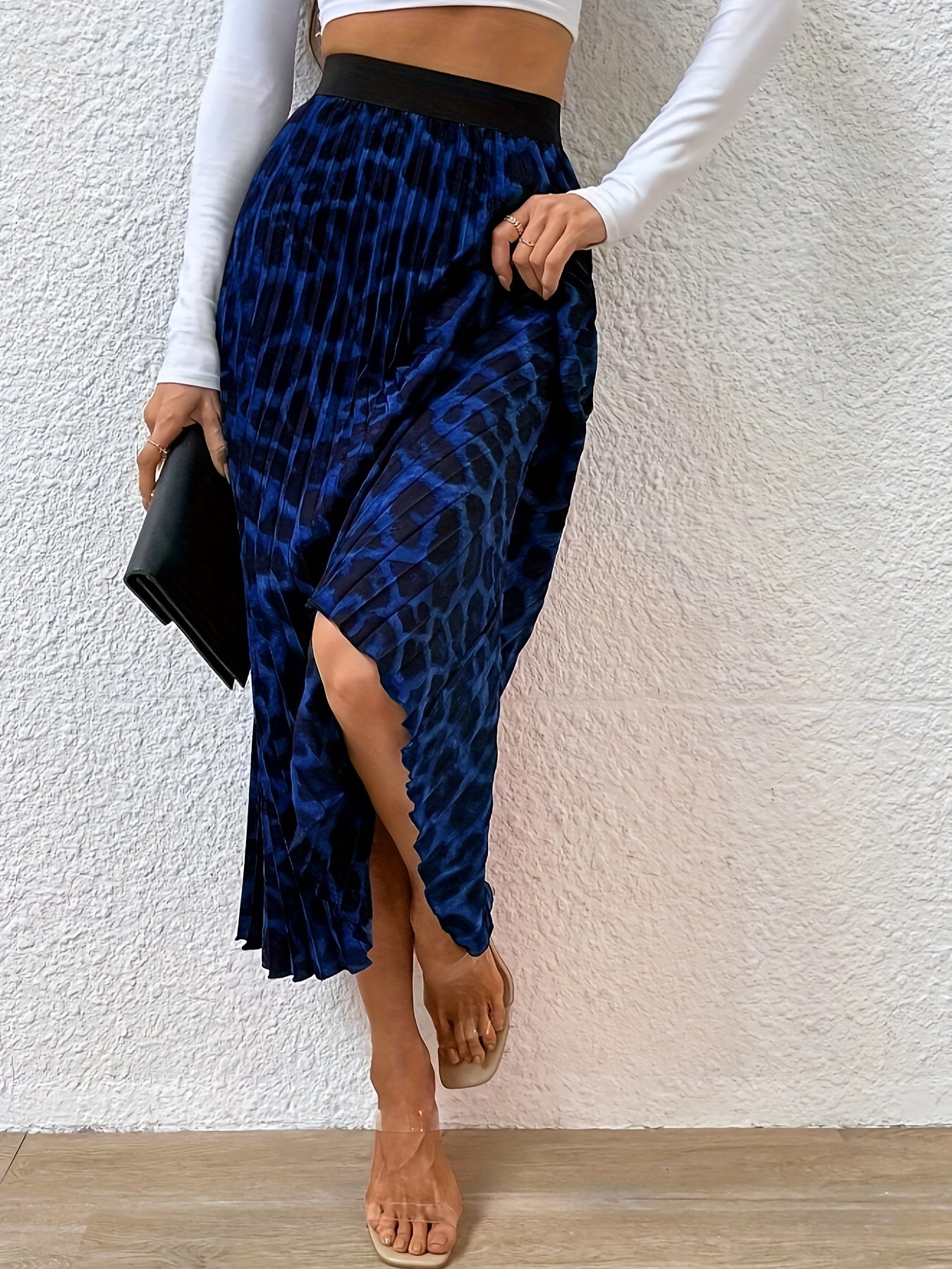 Levoire | Jupes À Motif Léopard Tombant Avec Taille Haute