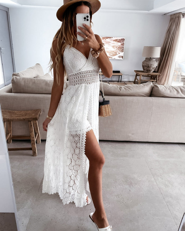 Levoire | Robe Avec Shorts Et Ouverture En Dentelle