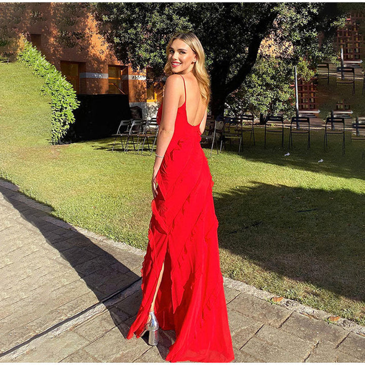 Levoire | Robe Longue Élégante Avec Volants
