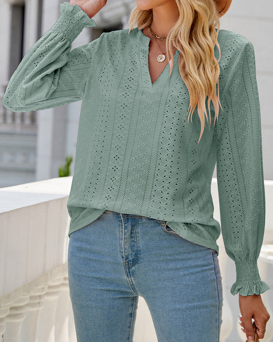 Levoire | Blouse Élégante Avec Détails En Volants