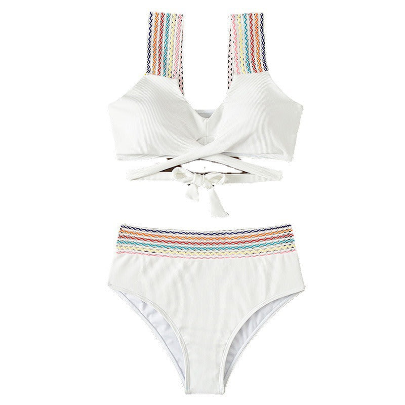 Levoire | Bikini Avec Des Bretelles Croisées Et Taille Haute