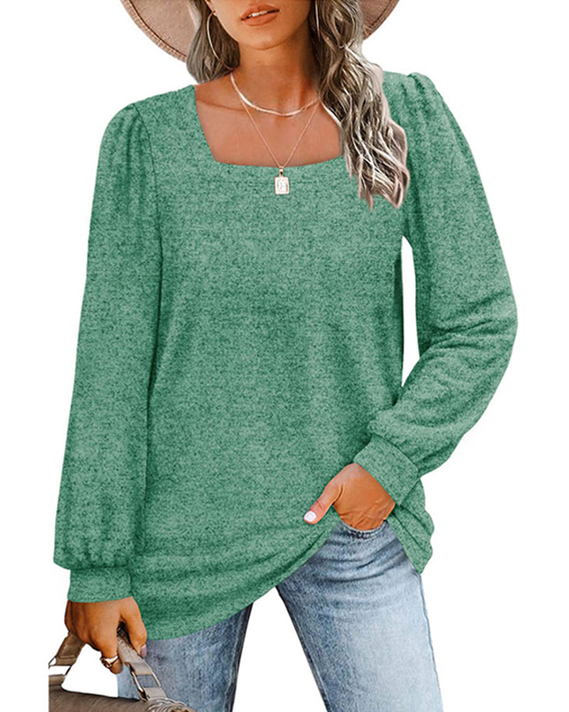 Levoire | T-shirt à manches longues élégante Vert
