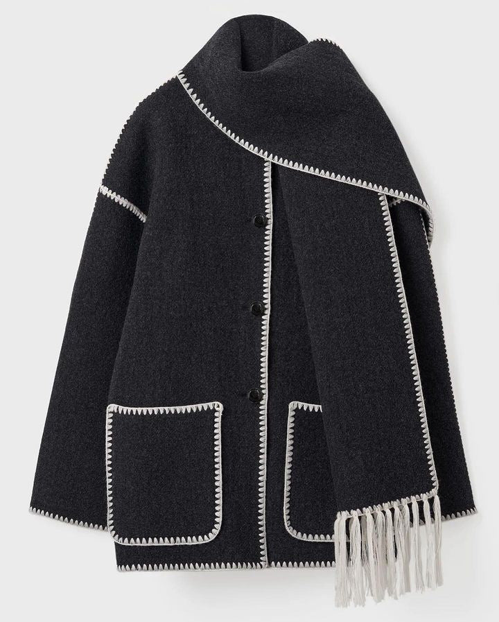 Levoire | Manteau Oversize Avec Écharpe