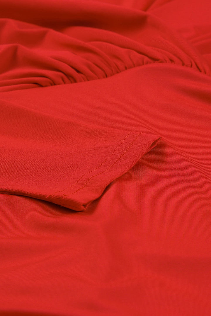Levoire | Robe Wrap Rouge Tulinen
