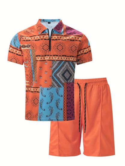 Levoire | Ensemble Paisley À Deux Pièces Pour Hommes D'Été