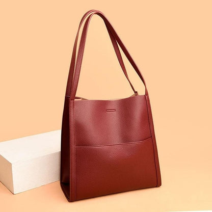 Levoire | Femme Sac fait main avec bandoulière Rouge