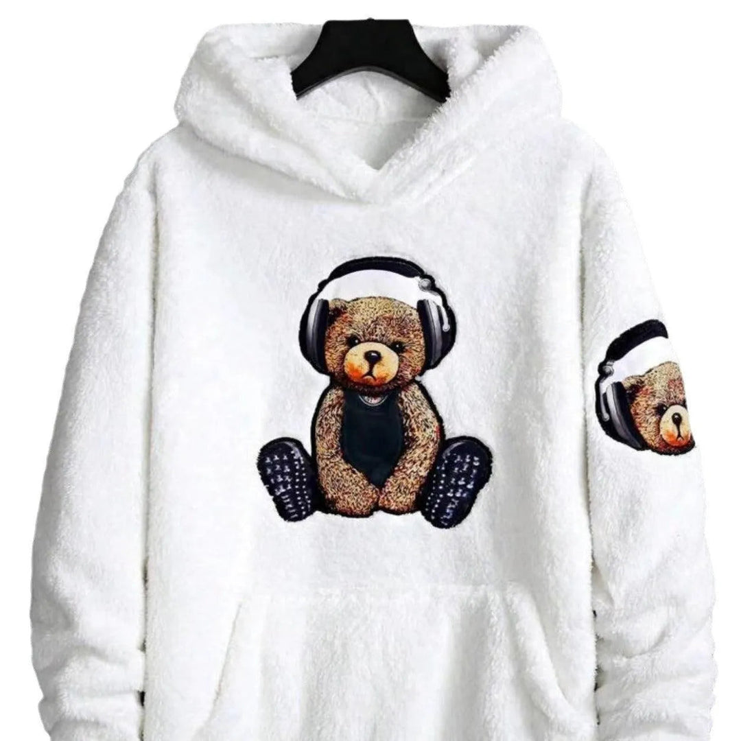 Levoire | Sweat à capuche avec motif de ours doux