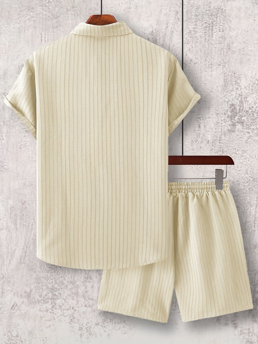 Levoire | Chemise Rayée À Revers Et Shorts Coordonnés