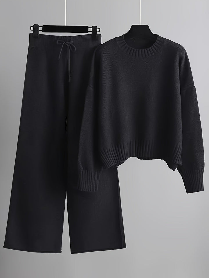 Levoire | Ensemble de tricot confortable Noir (Seulement 8 unités disponibles)