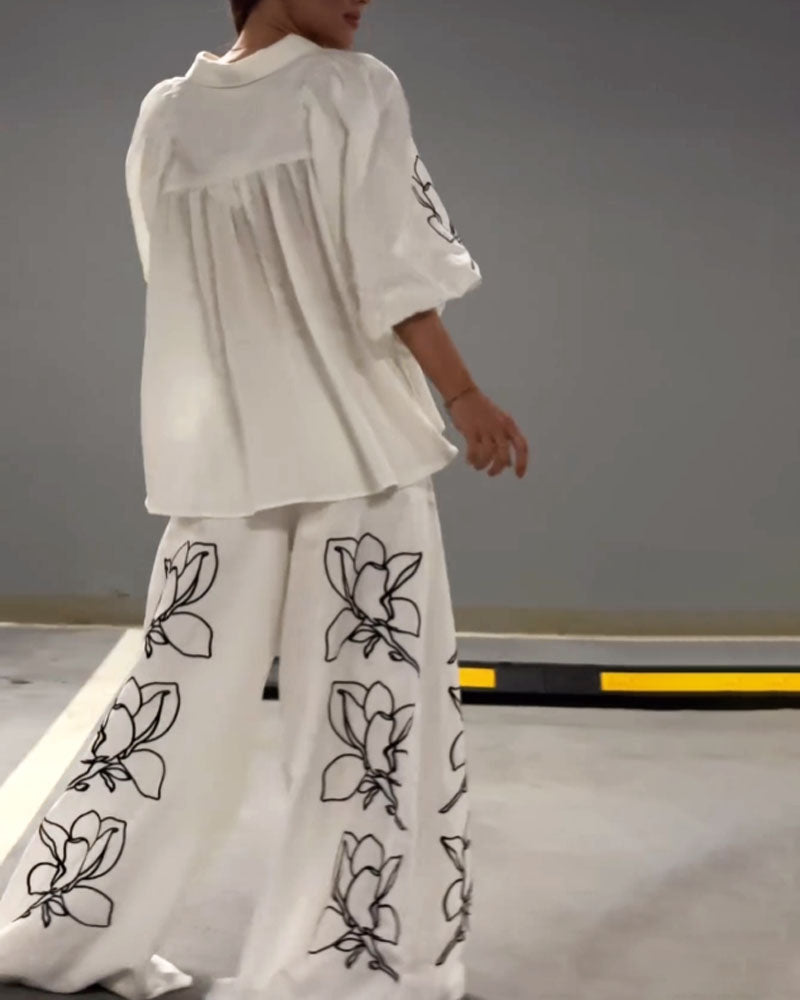 Levoire | Ensemble Chemisier Chic Et Pantalon