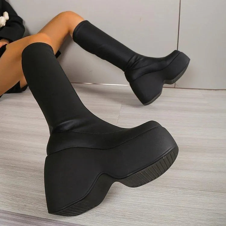 Levoire | Chelsea-bottines à talon compensé en cuir