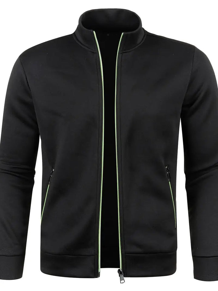 Levoire | Veste ajustée à manches longues avec fermeture éclair Noir