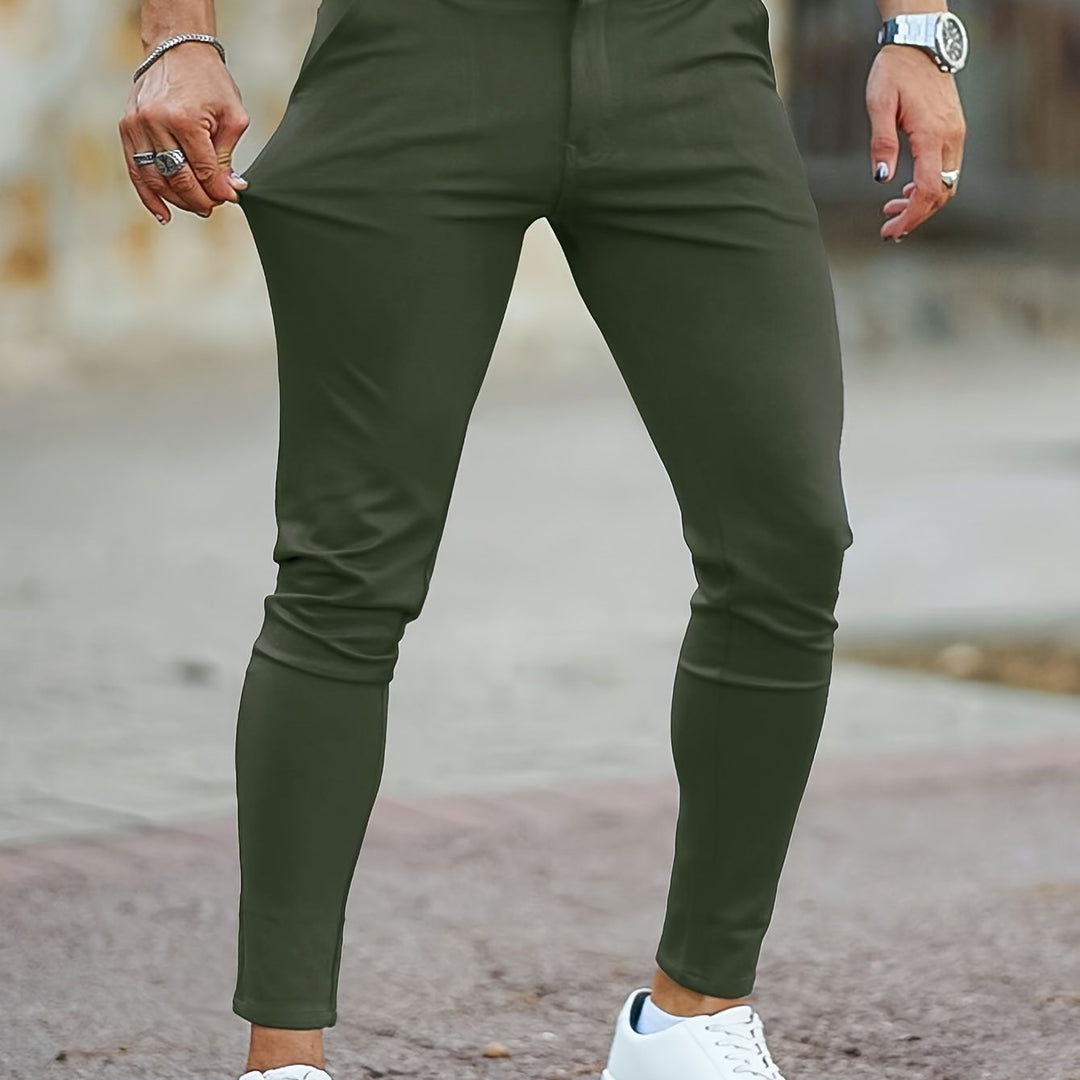 Levoire | Pantalons Chino Stretch À Conception Unie