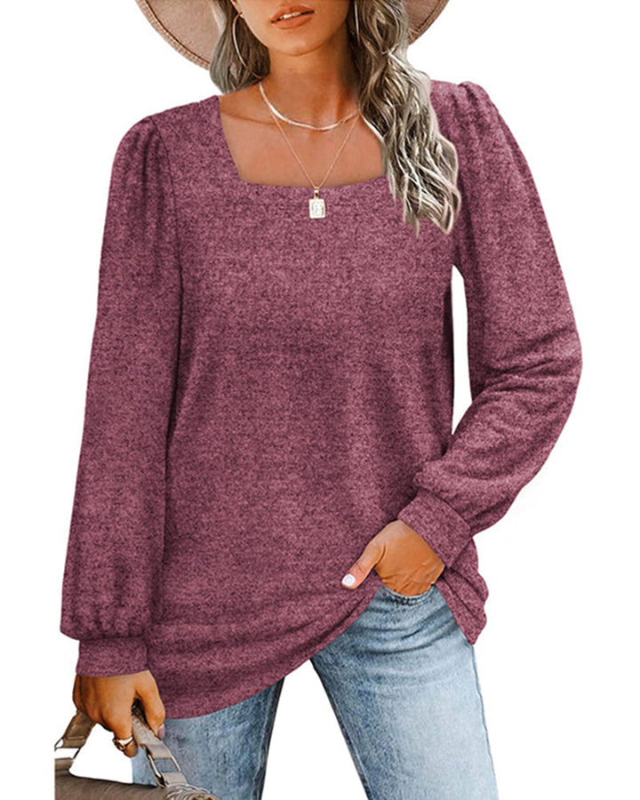 Levoire | T-shirt à manches longues élégante Fuchsia