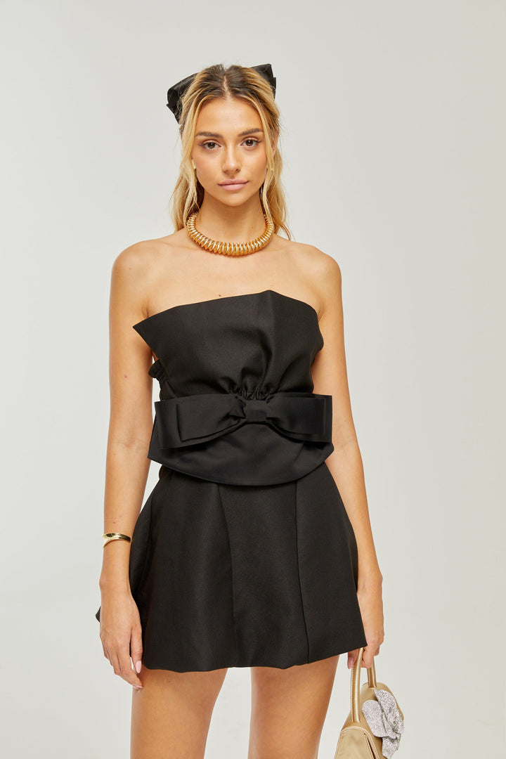 Levoire | Nœud Robe Mini Off Shoulder
