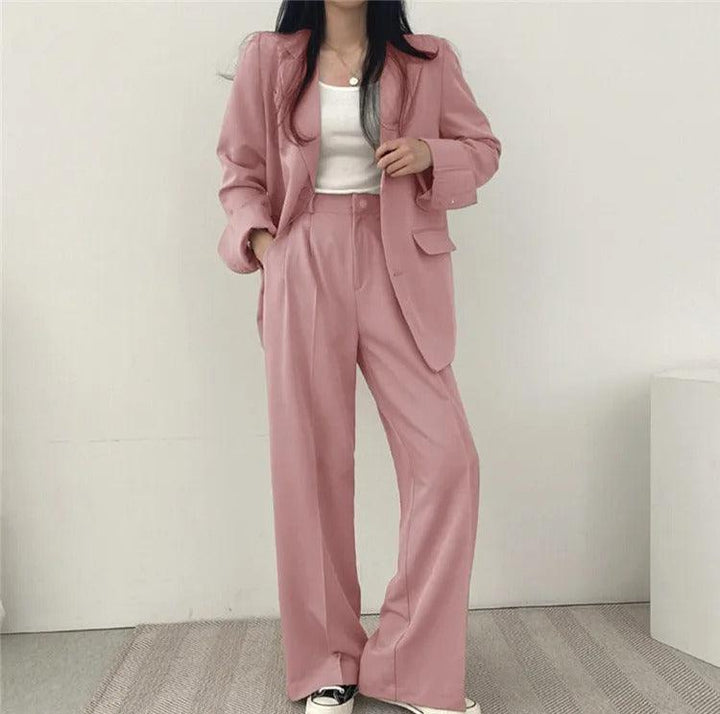 Levoire | Sur Mesure Blazer Et Pantalons Droits Set Pour Femmes